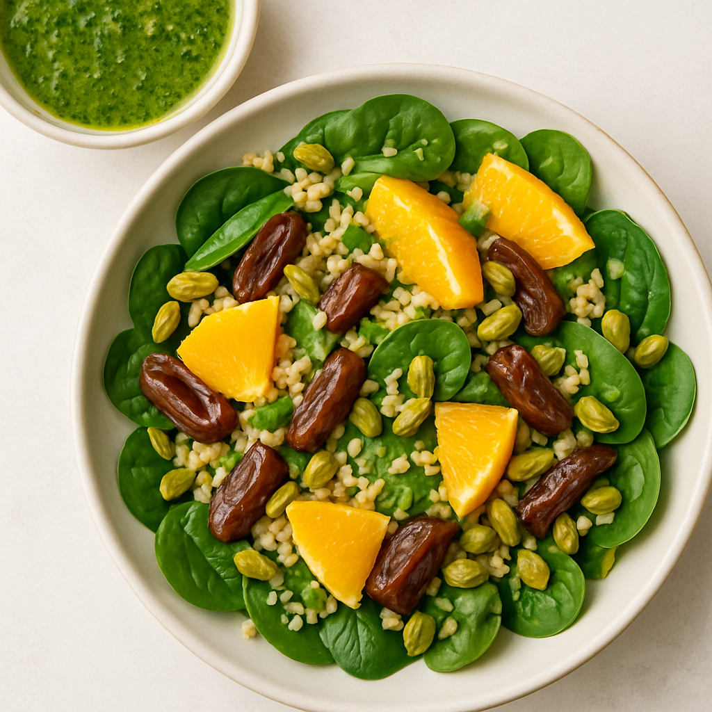 Moroccan Salad with Cilantro Orange Dressing