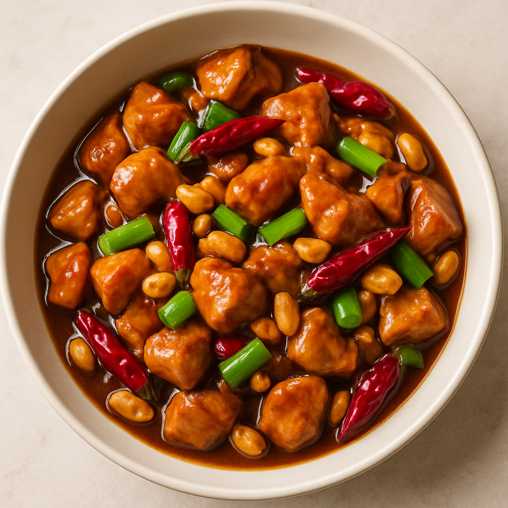 Pollo Kung Pao al Estilo de Restaurante