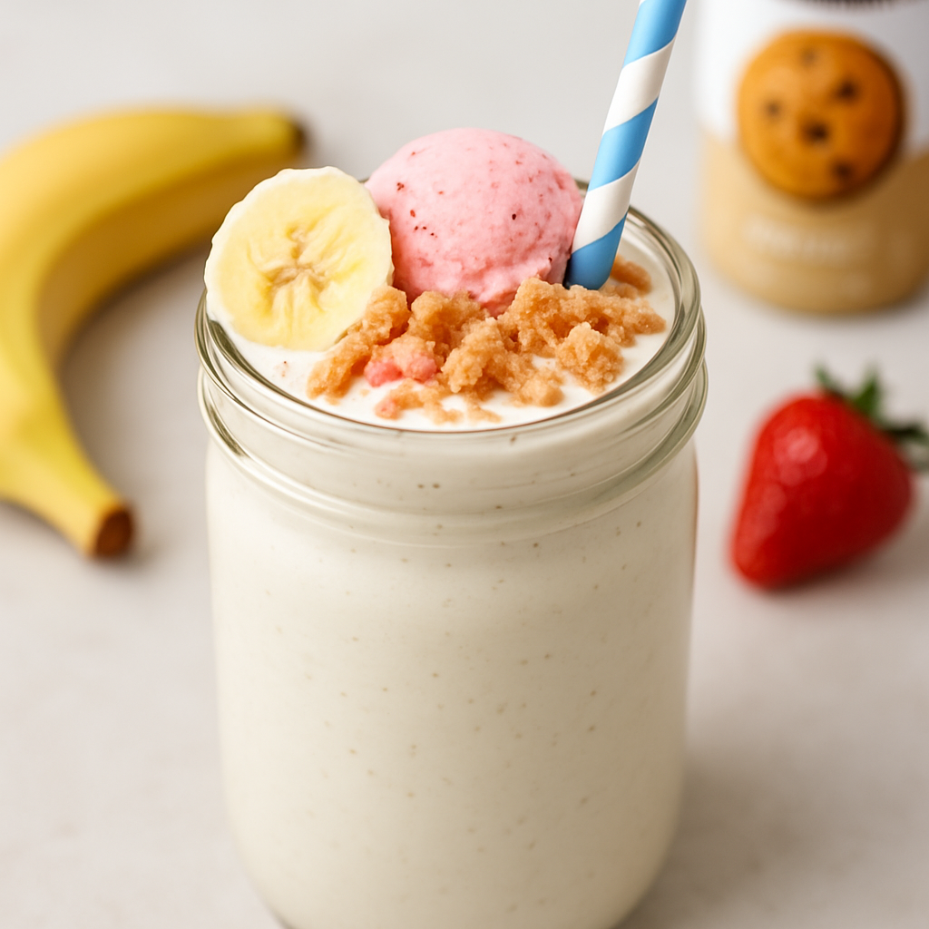Batidos de Galleta, Plátano y Bayas