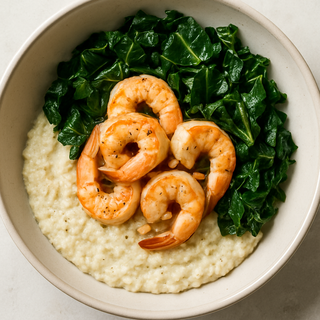 Whole30 Shrimp and Cauliflower Grits