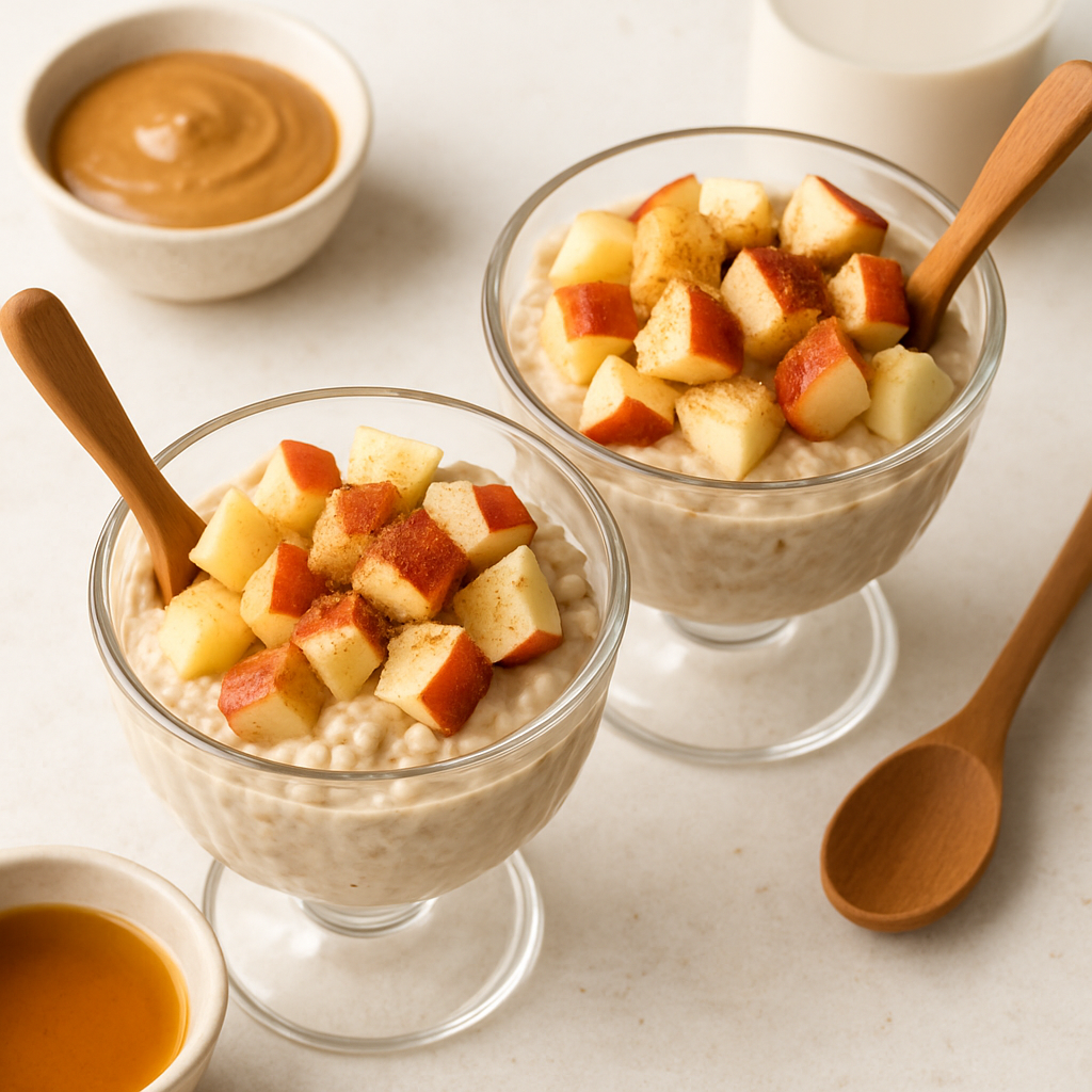 Healthy Apple Pie Overnight Dessert Oats
