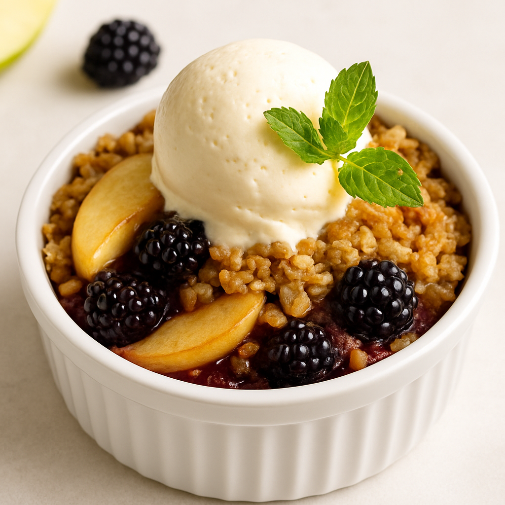 Apple Blackberry Crisp