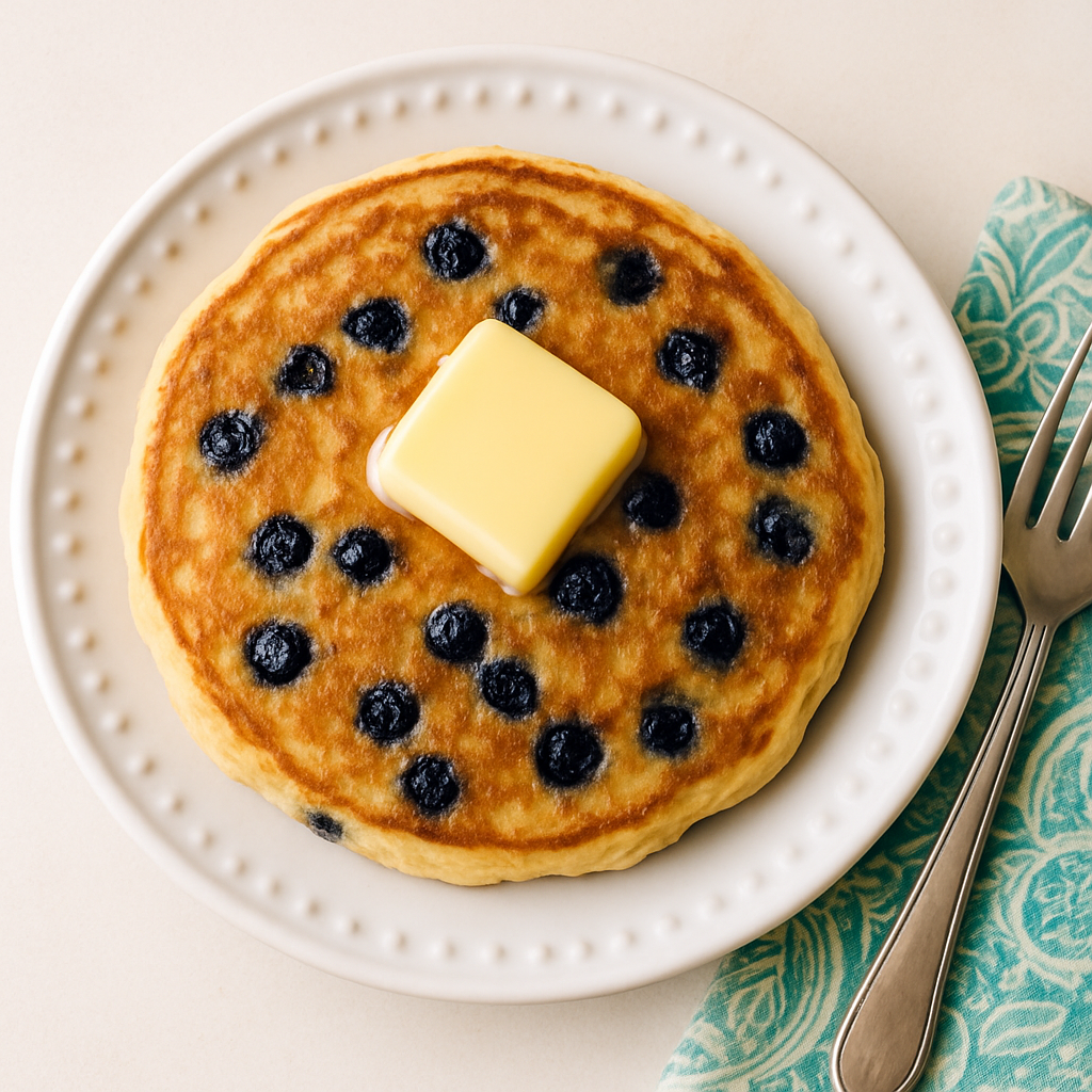 Panqueques Sin Gluten de Arándanos Silvestres y Suero de Leche