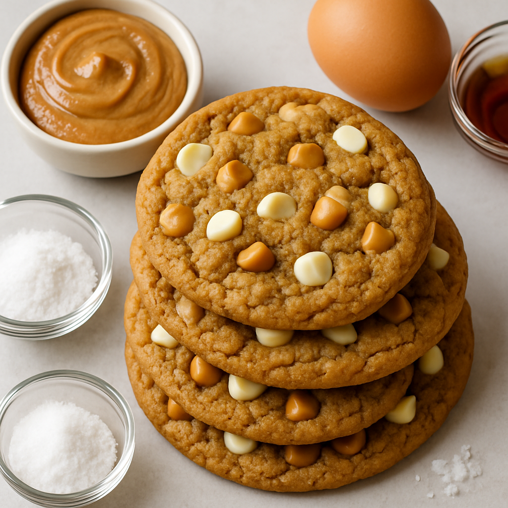 Galletas Gruesas y Masticables de Mantequilla de Almendra y Arce