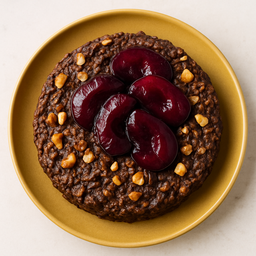Chocolate-Covered Cherry Baked Oatmeal