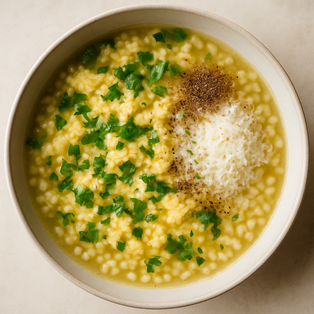 Sopa de Huevo con Cebada