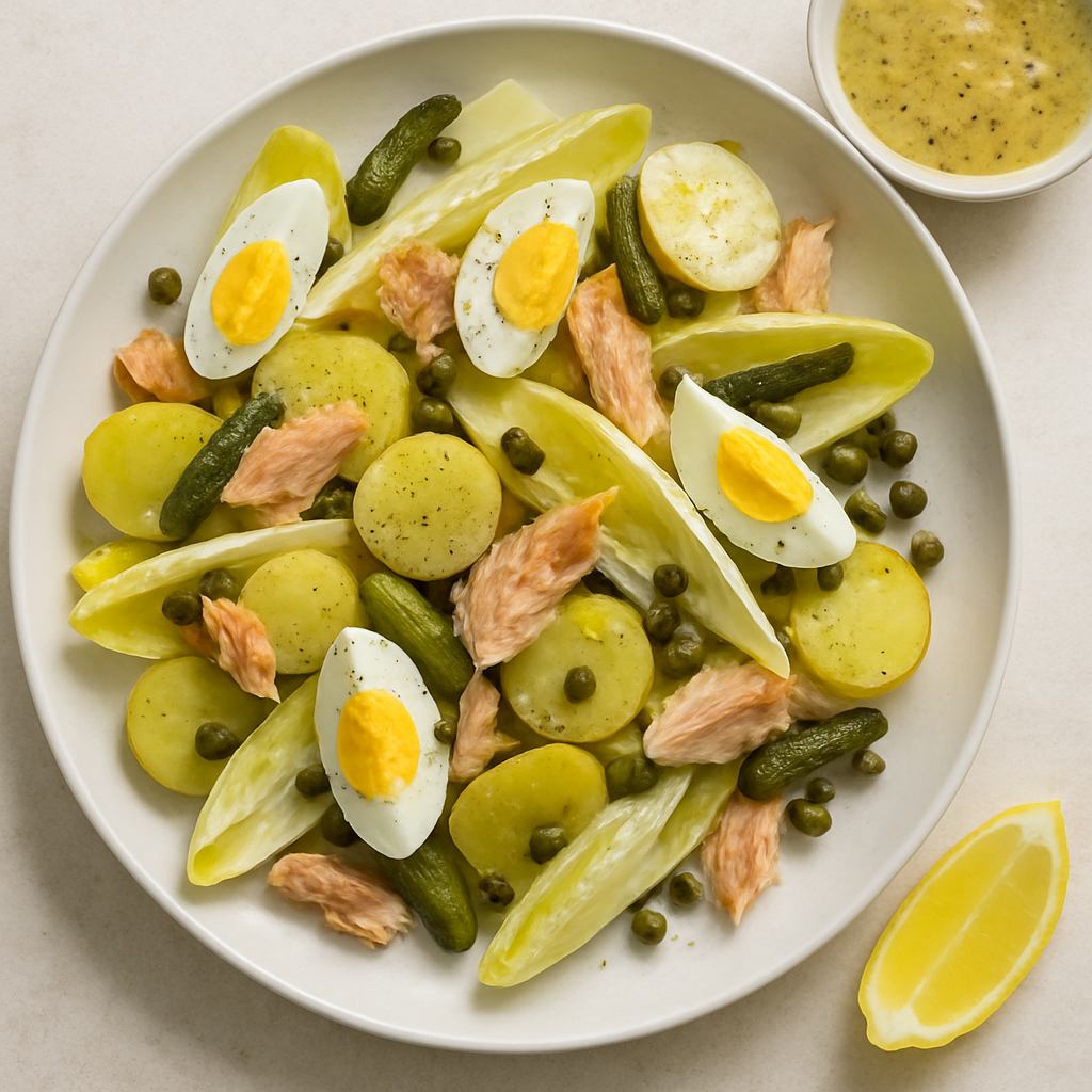 Smoked Trout, Potato, and Endive Salad