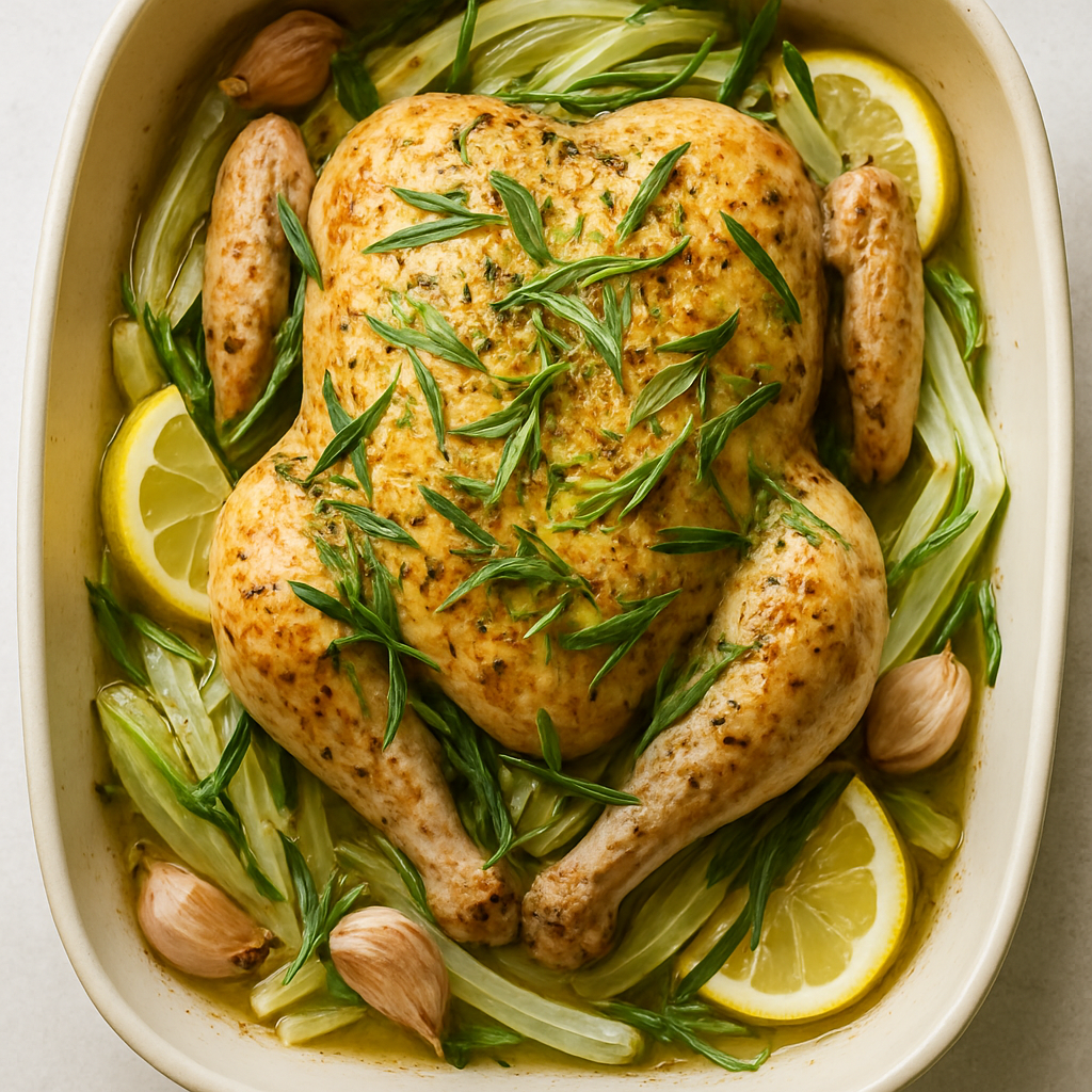 Tarragon and Lemon Roast Chicken