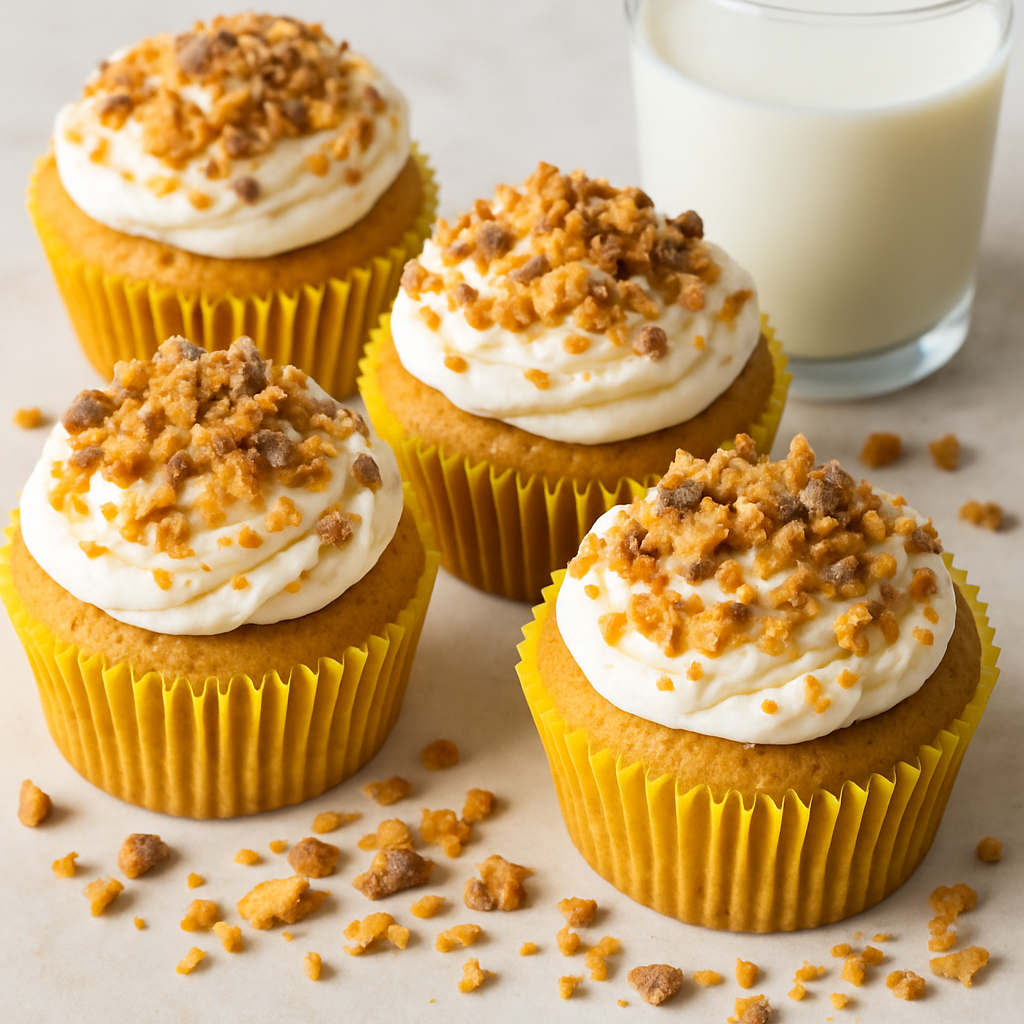 Butterfinger Cupcakes