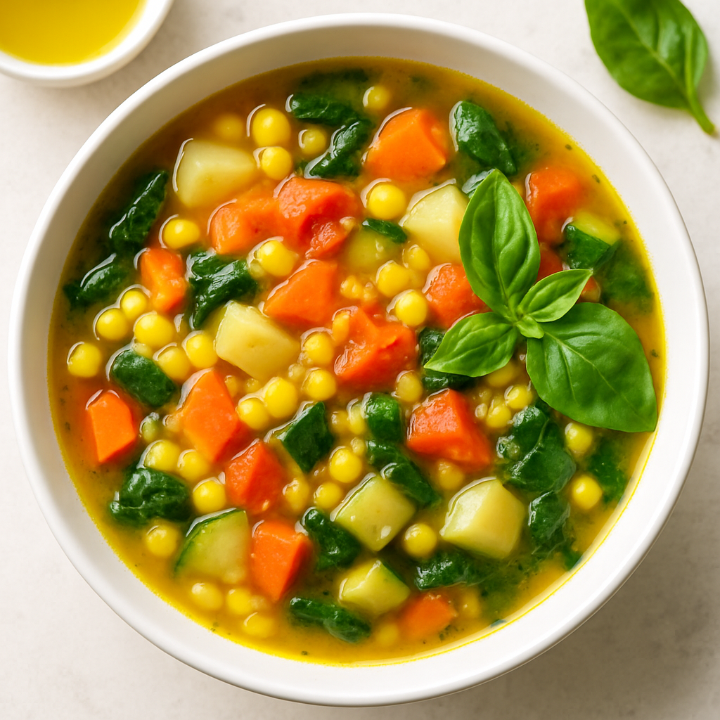 Sopa de Verduras de Cosecha de Verano