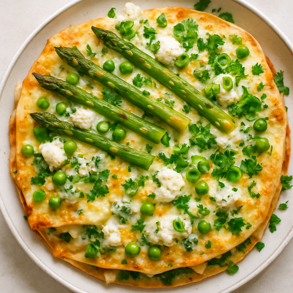 Asparagus Quesadilla Lasagna