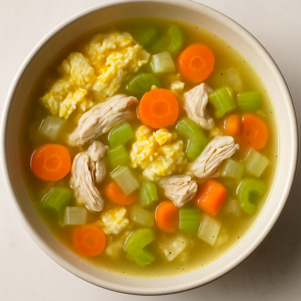 Sopa de Pollo con Dumplings