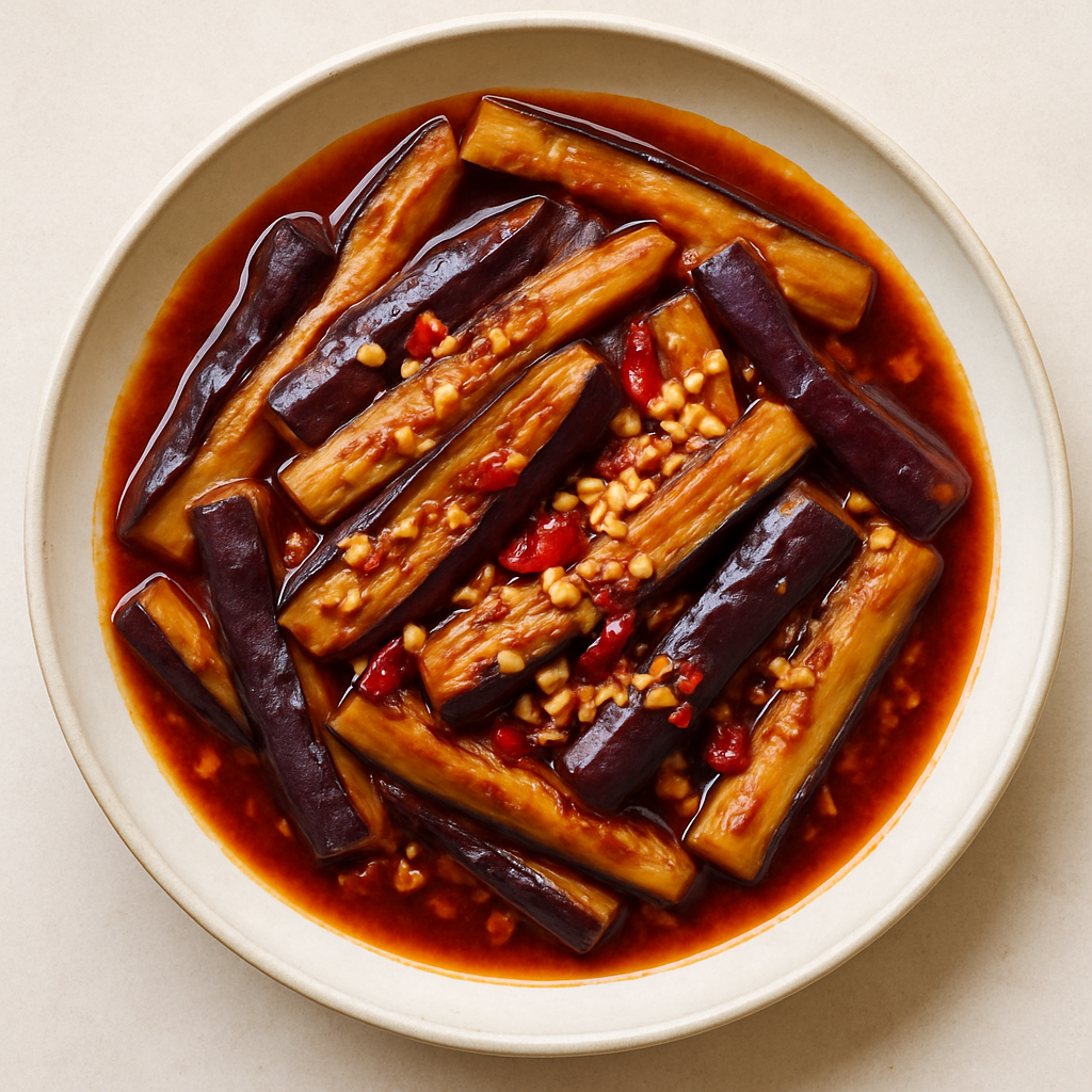 Berenjenas Aromáticas al Estilo Sichuan