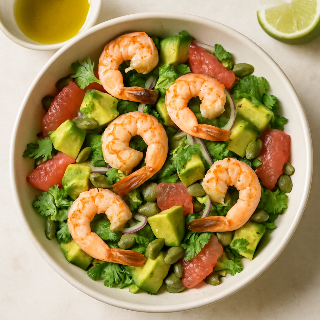 Ensalada de Camarones y Aguacate