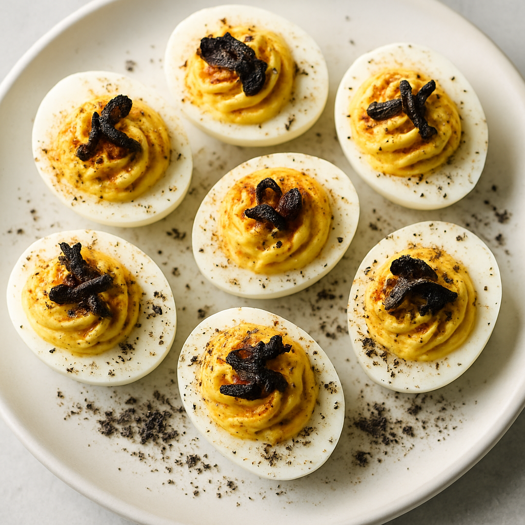 Deviled Eggs with Truffle Salt