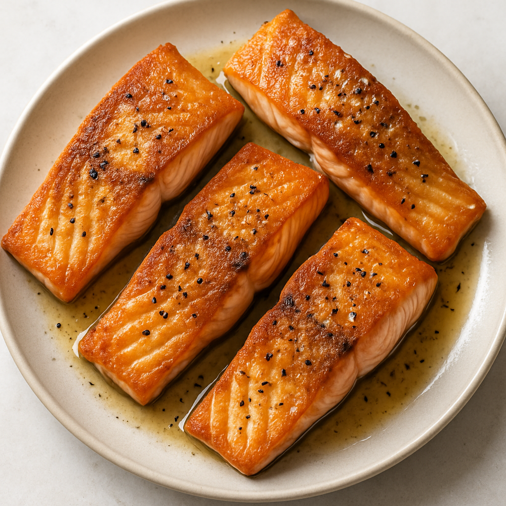 Crispy Pan-Seared Salmon Fillets