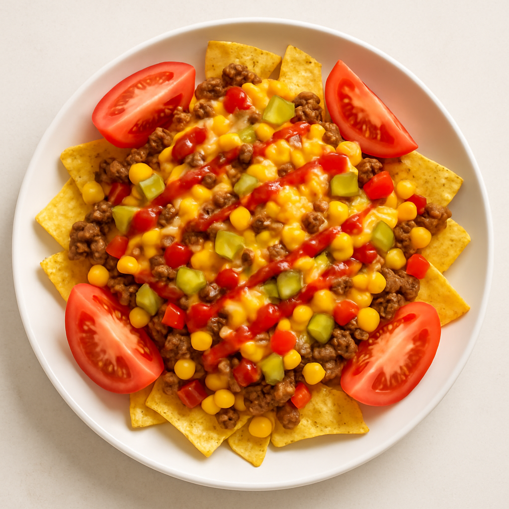 Nachos "Hamburguesa" Vegetariana