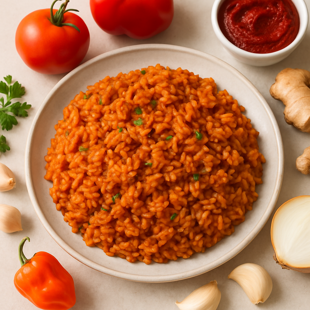 Arroz Jollof Inspirado en África Occidental
