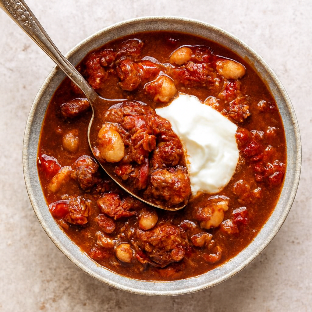 Smoky White Bean Chili with Pork