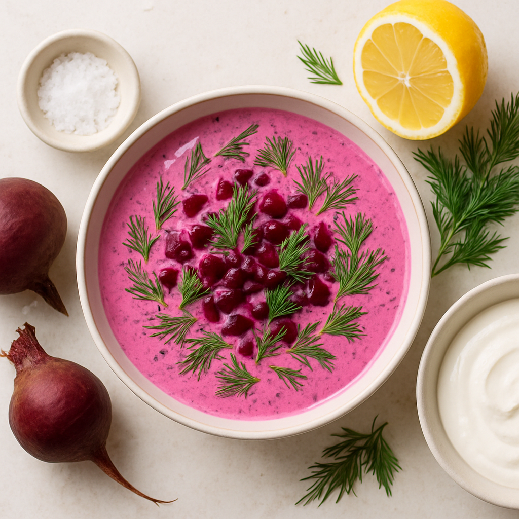 Cold Beet Yogurt Soup