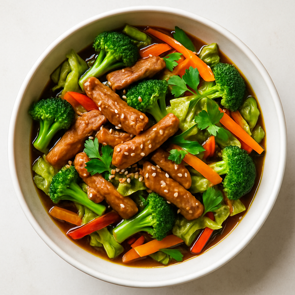 Sesame Pork Stir-Fry Bowl