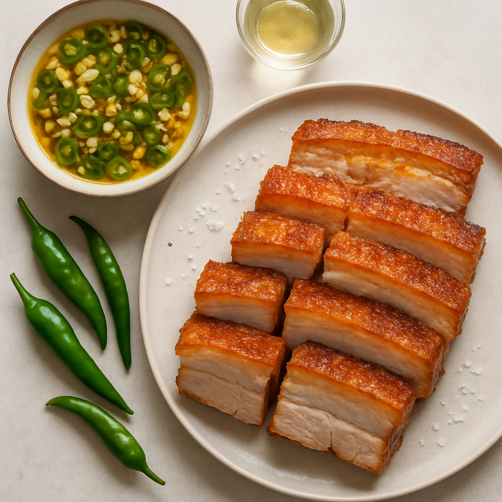 Roast Pork Belly with Chile Vinegar