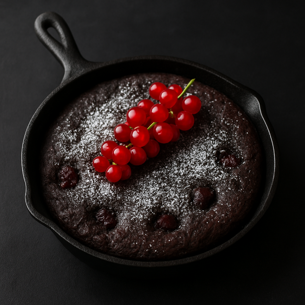 Pastel de Pudín de Chocolate y Cereza