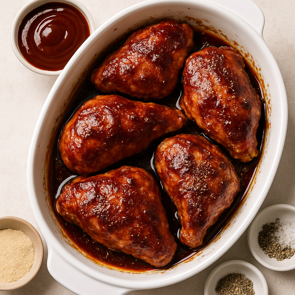 Pollo a la Barbecue Horneado Fácil