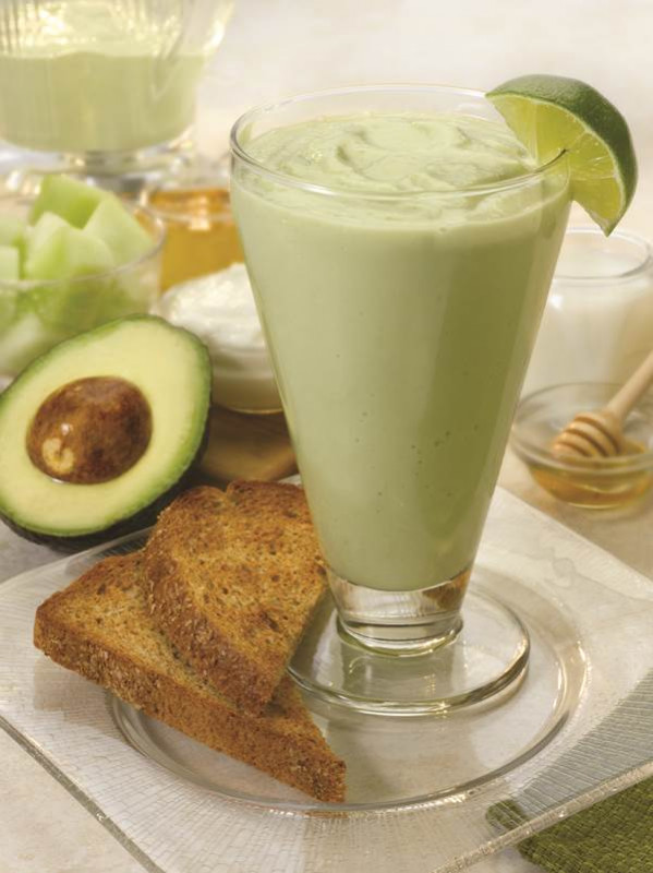 Batido de Desayuno con Aguacate y Melón