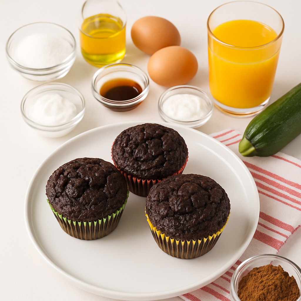Chocolate Zucchini Muffins