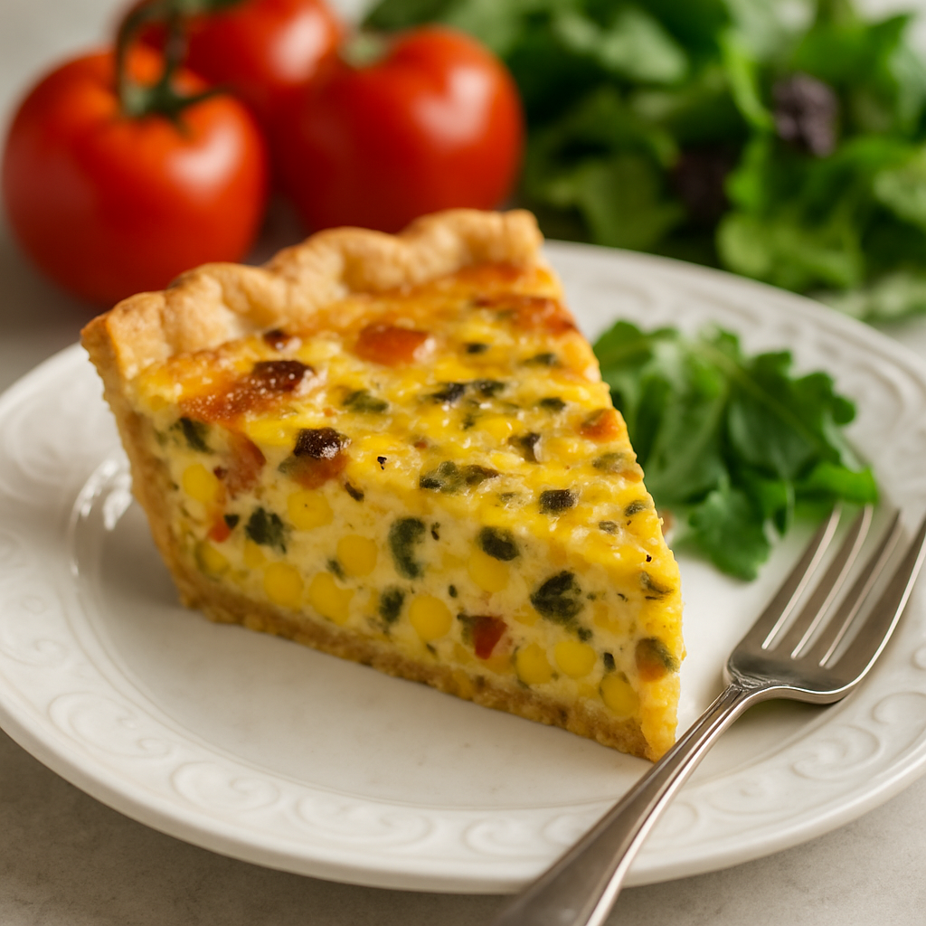 Hatch Chile Corn Quiche