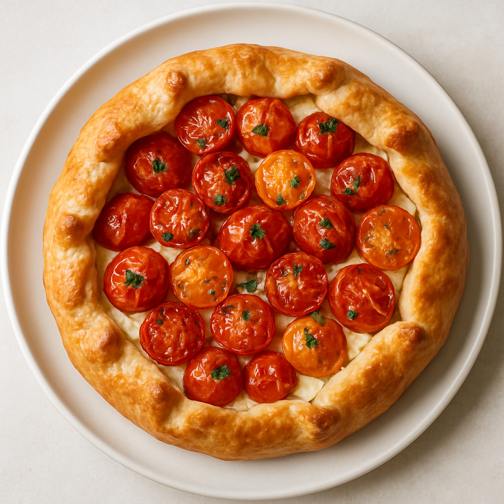 Tartaleta Rústica de Queso de Cabra y Tomate