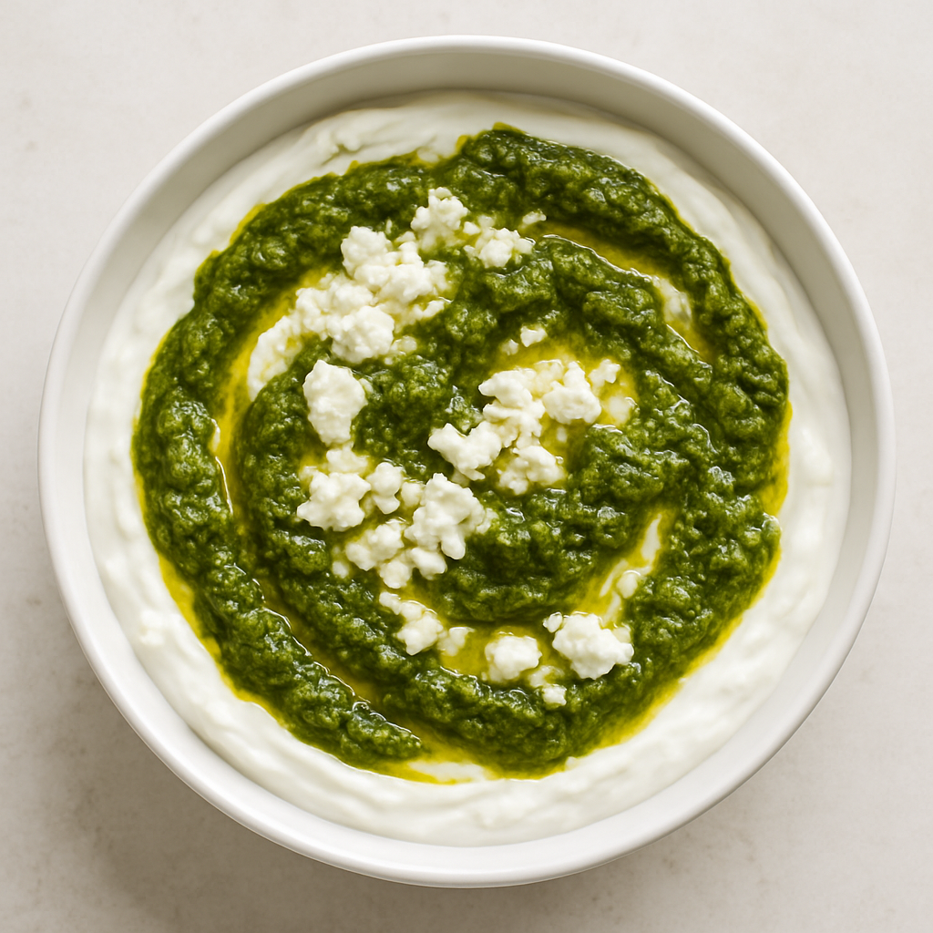 Dip de Pesto y Queso Feta