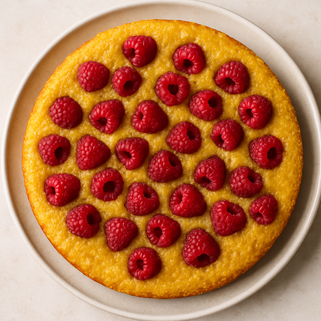 Raspberry Polenta Cake