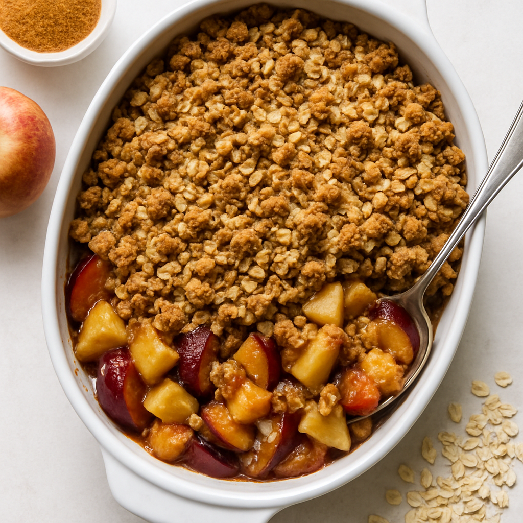 Gluten-Free Apple Plum Crisp