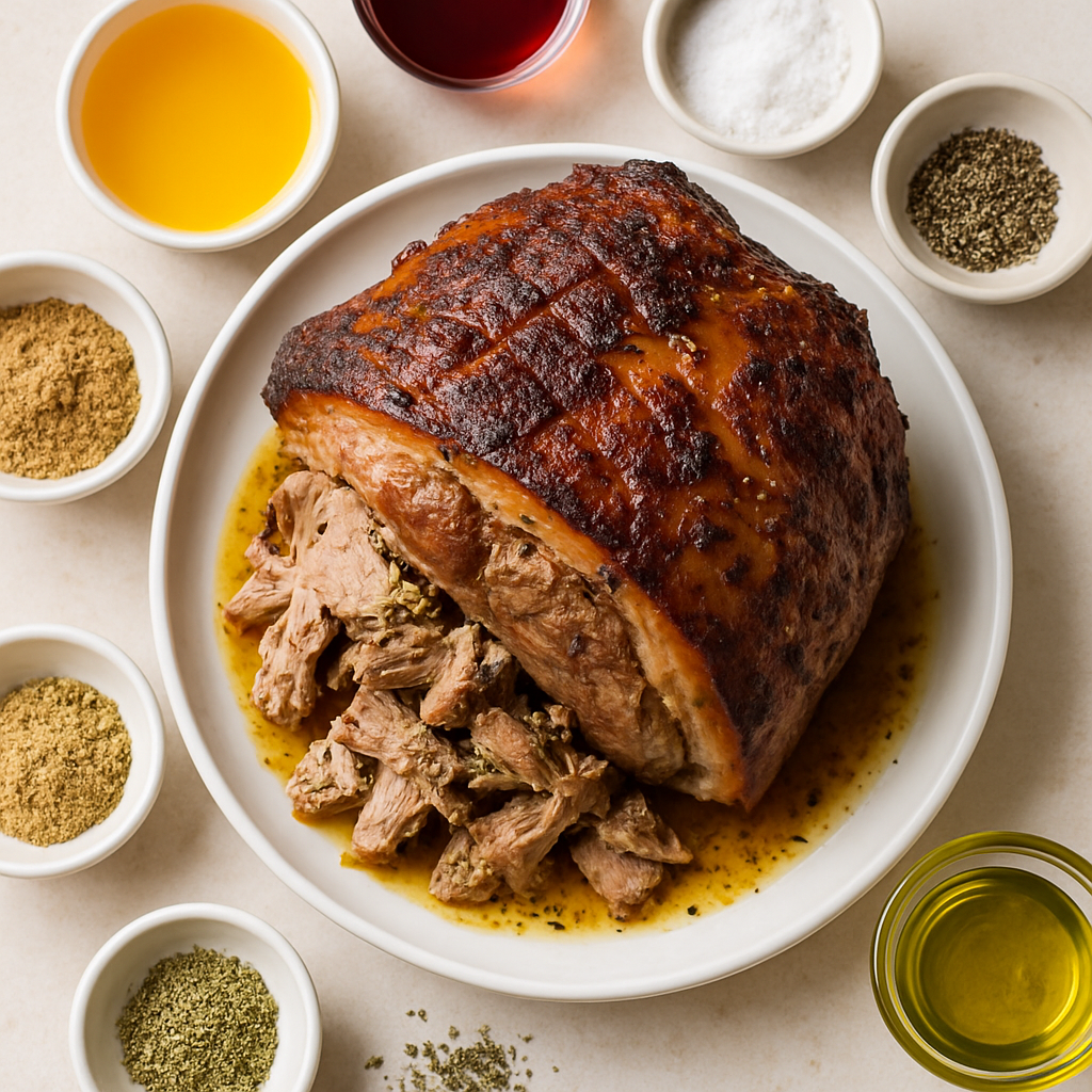 Pernil Asado - Paleta de Cerdo Asada al Estilo Puertorriqueño
