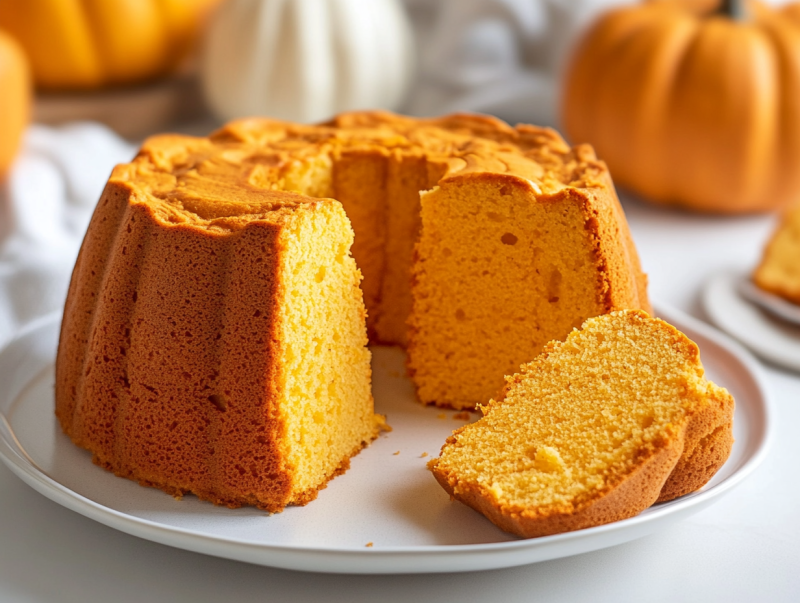 Pastel de Ángel con Calabaza
