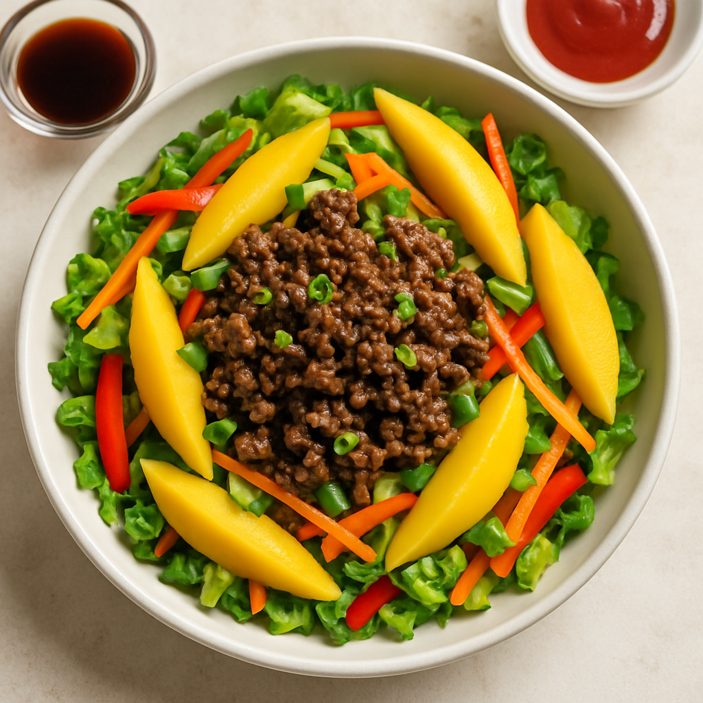Asian Beef and Mango Salad