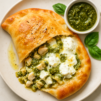 Pesto Chicken Calzone