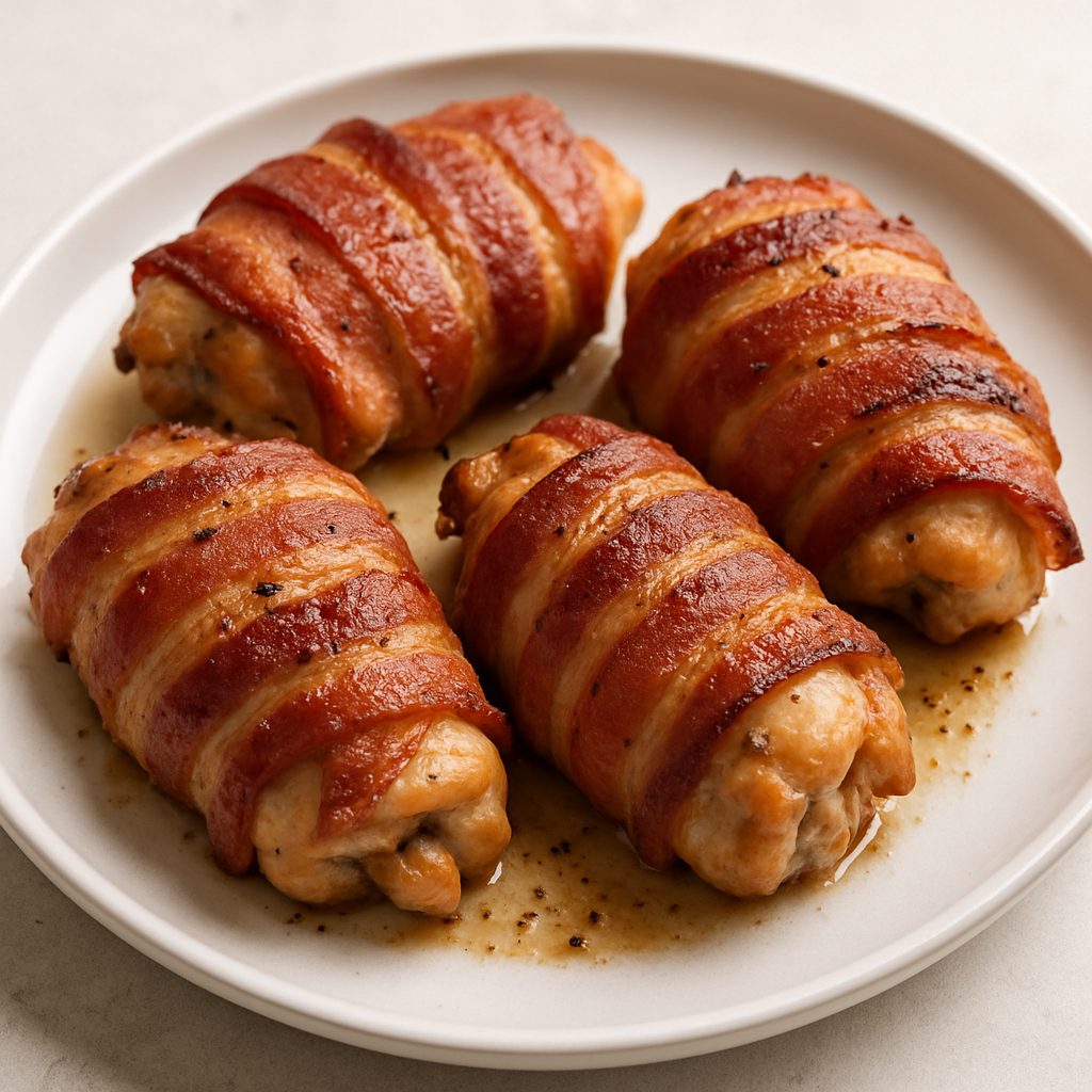 Bacon-Wrapped Baked Chicken