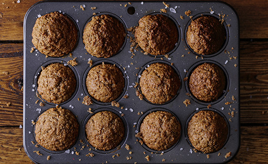 Muffins de Cereal de Salvado con Pasas