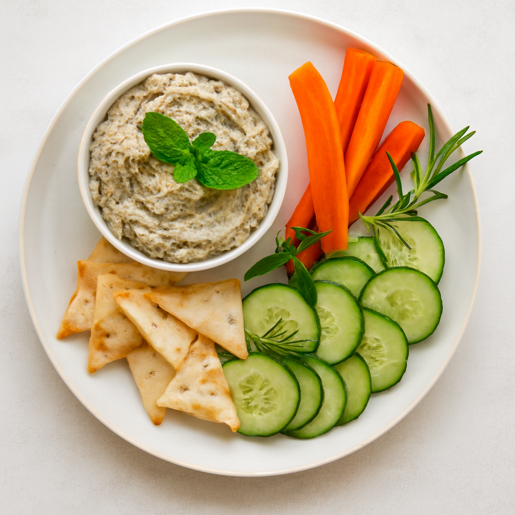 Fire Roasted Mixed Herb Baba Ghanoush