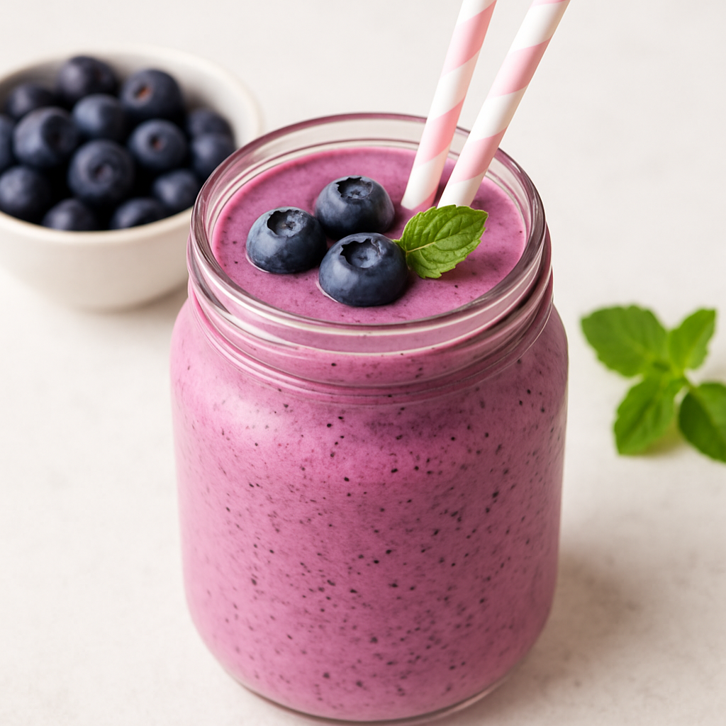 Batido de Arándanos sin Gluten
