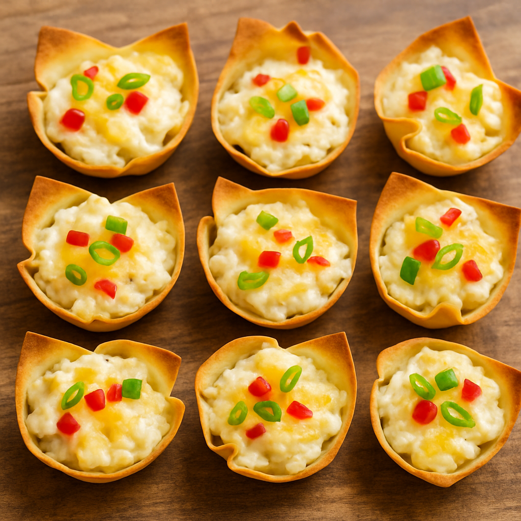Baked Crab and Artichoke Rangoon