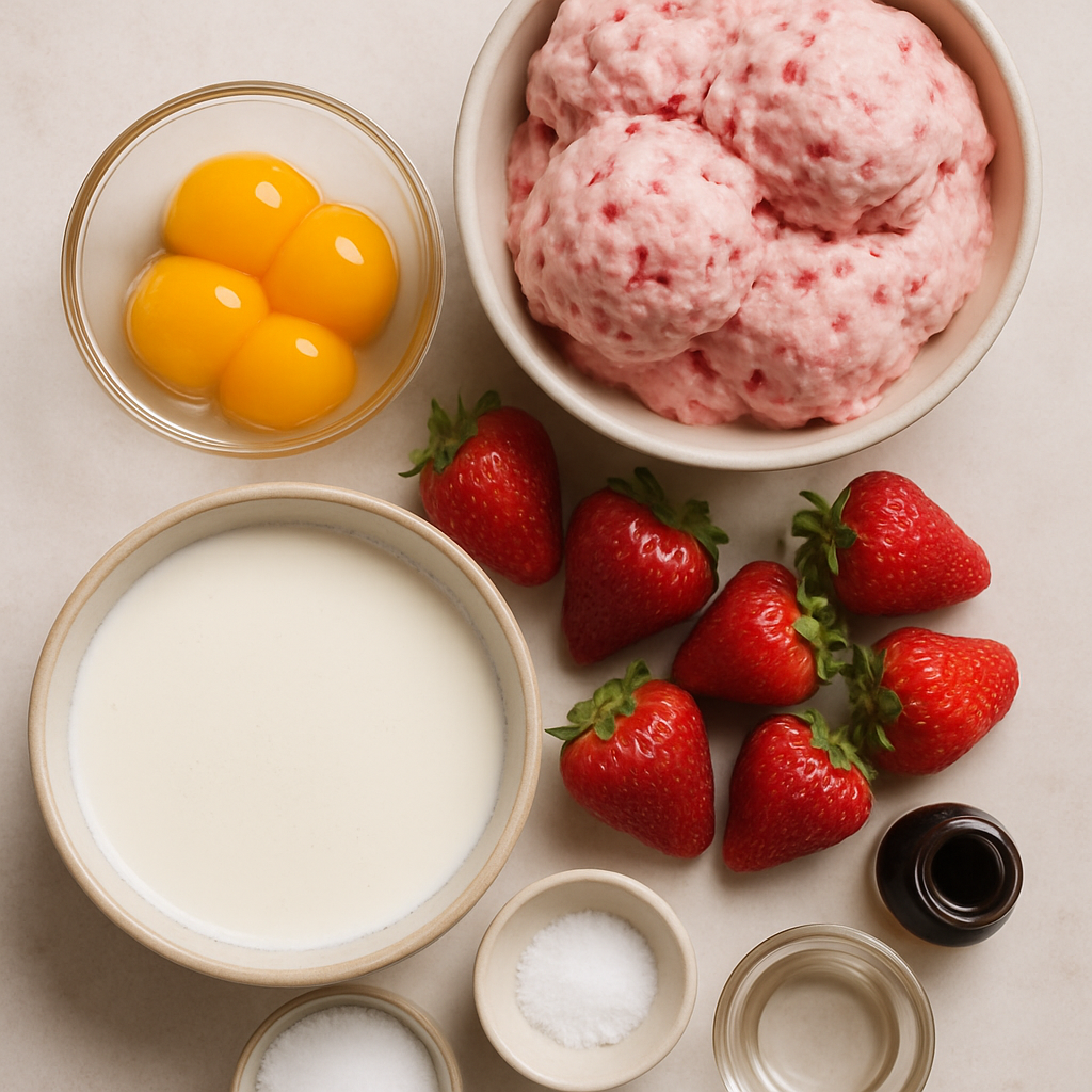Helado de Fresa Auténtico