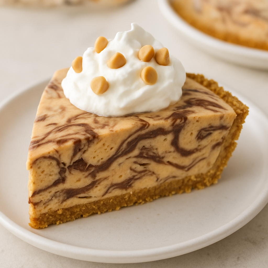 Pumpkin Spice Nutella Swirl Ice Cream Pie