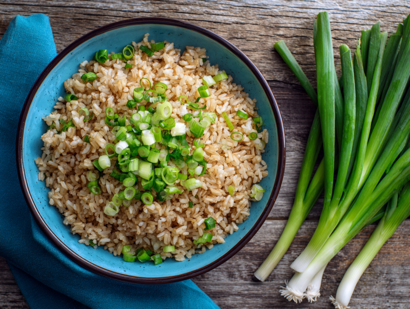Arroz con Cebolletas