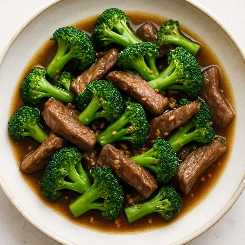 Lighter Beef and Broccoli