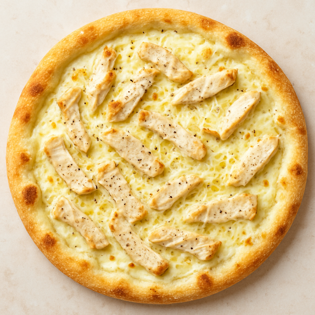 Pizza de Pollo Alfredo