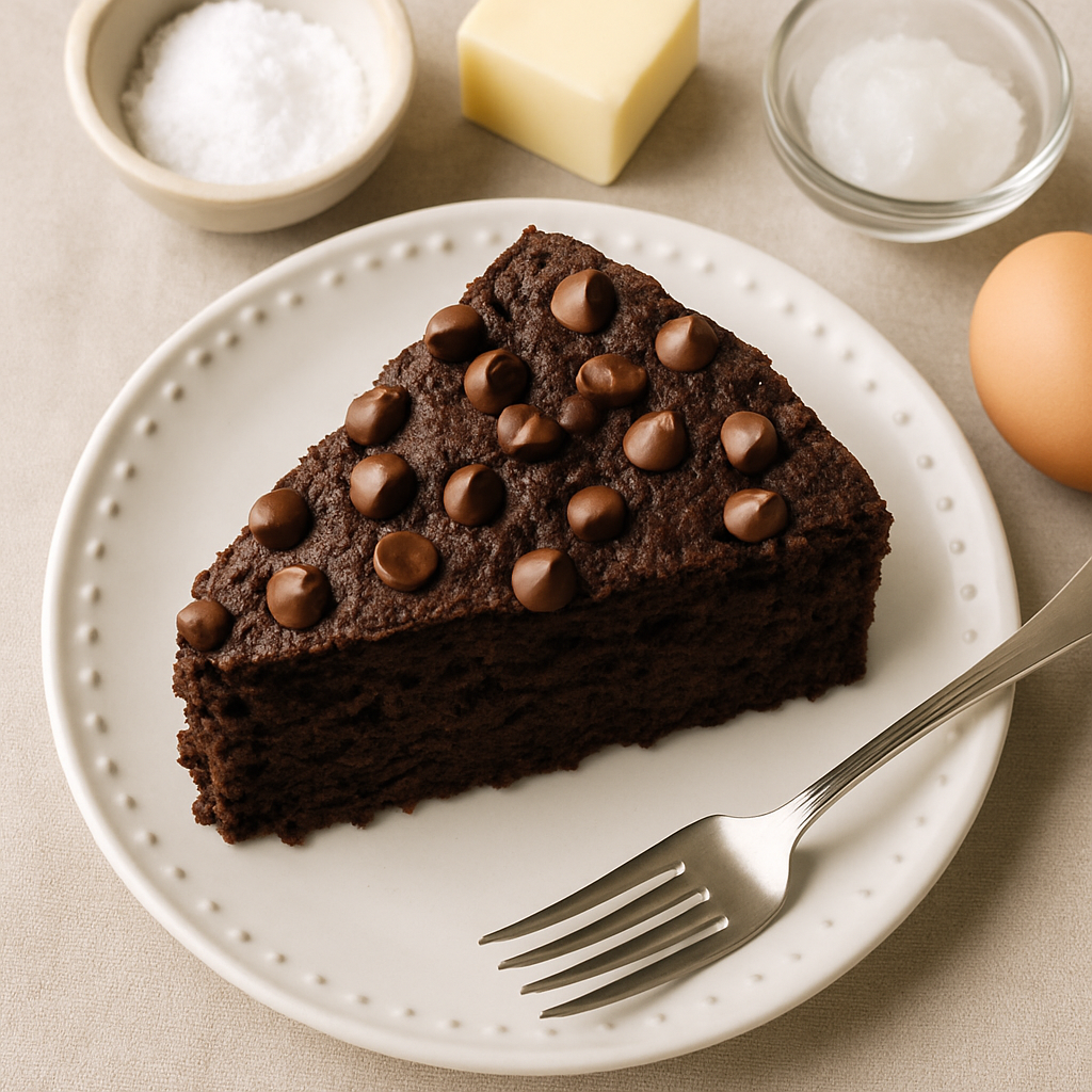 Pastel de Chocolate y Calabacín sin Azúcar en Olla de Cocción Lenta